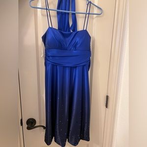 Navy blue strap dress